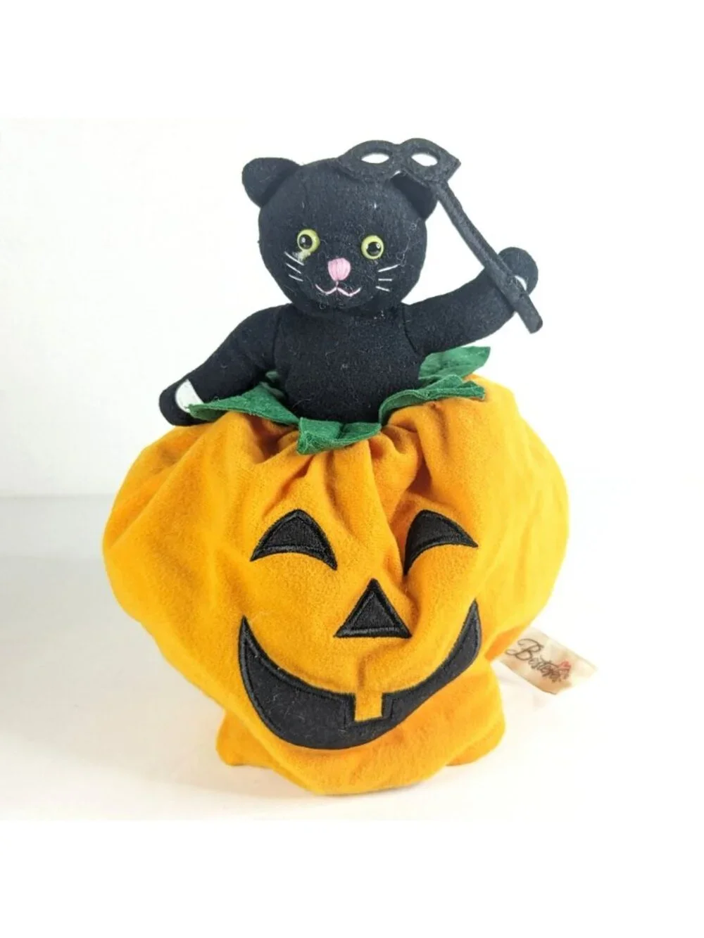 Bestever Halloween Reversible Plush Bear Witch Black Cat Pumpkin 11